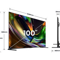 Hisense 4K 100UR8S. Telewizor RGB-MiniLED 100