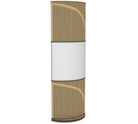 Vicoustic VicTotem Ultra VMT (natural white - metallic gold). Panel akustyczny (trzy moduły).