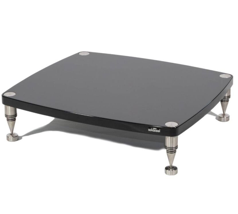 Solidsteel HF-C (czarny połysk). Stolik audio pod wzmacniacz.