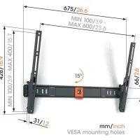 Vogels TVM 1613. Uchylny uchwyt do telewizora 40-77