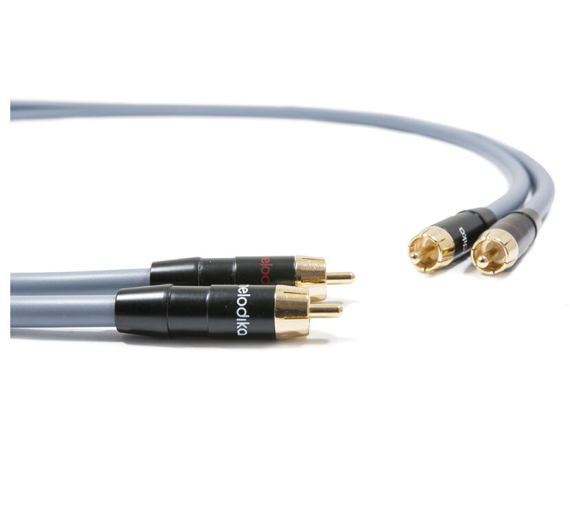 Melodika MD2R10G. Interkonekt audio 2xRCA (1m).
