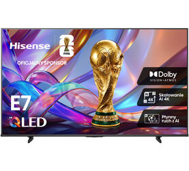 Hisense 4K 85E7S. Telewizor QLED 85".