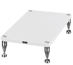 Solidsteel HF-A (biały połysk). Stolik audio pod wzmacniacz.
