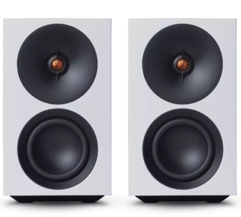 Cambridge Audio L/R S (biały). Aktywne kolumny podstawkowe.