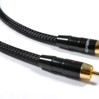 Melodika MD2RD05 Black Edition. Interkonekt audio 2xRCA (0.5m). - 4