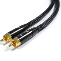 Melodika MD2RD05 Black Edition. Interkonekt audio 2xRCA (0.5m). - 5