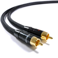 Melodika MD2RD05 Black Edition. Interkonekt audio 2xRCA (0.5m). - 6