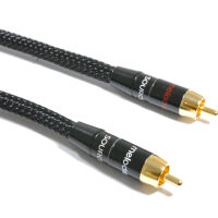 Melodika MD2RD05 Black Edition. Interkonekt audio 2xRCA (0.5m). - 2