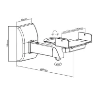 Norstone BOOKSHELVES WALL MOUNT (biały). Uchwyt głośnikowy. - 5