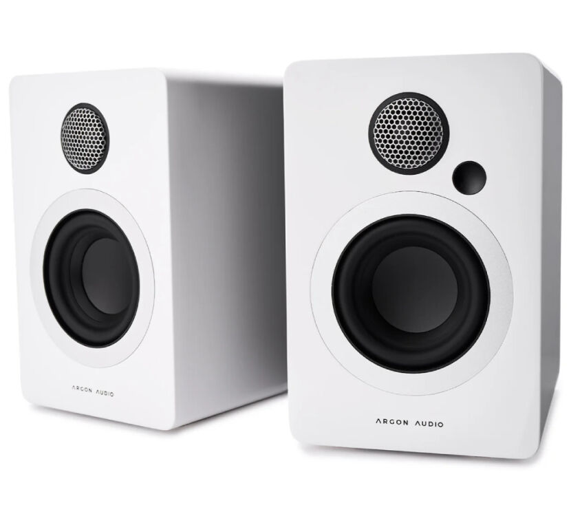 Argon Audio Studie 3 (biały). Aktywne kolumny podstawkowe.