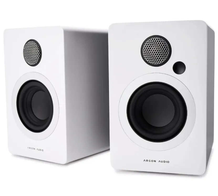 Argon Audio Studie 3 (biały). Aktywne kolumny podstawkowe.