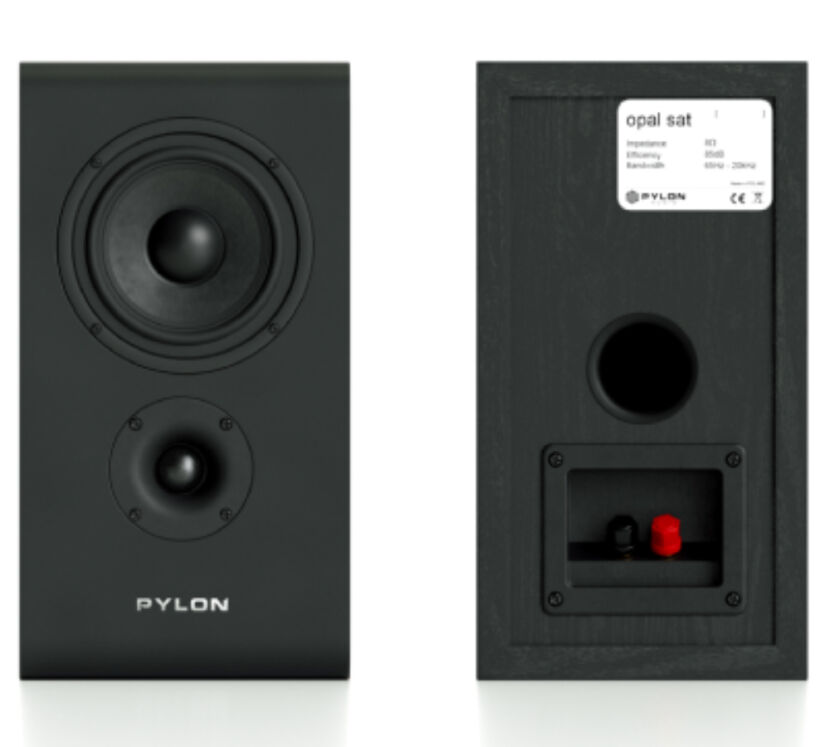 Pylon Audio Opal Sat (czarny). Kolumny podstawkowe.