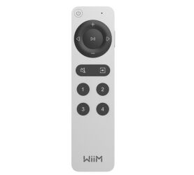 WiiM Remote Voice 2. Dedykowany pilot zdalnego sterowania.