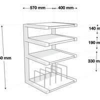 NorStone Esse HiFi Vinyl (biały). Stolik audio. - 3