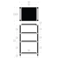 Solidsteel S5-4 30th Anniversary (srebrny). Stolik audio. - 2