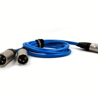 Melodika SB2X80 Sky Blue. Interkonekt audio XLR (2x8m). - 3
