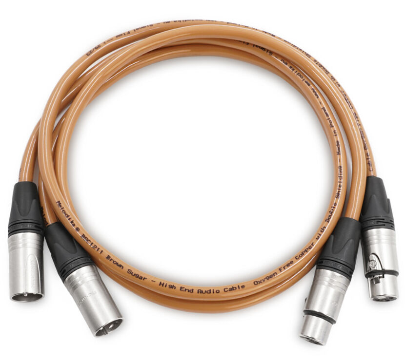 Melodika BS2X10 Brown Sugar. Interkonekt audio 2xXLR (1m).