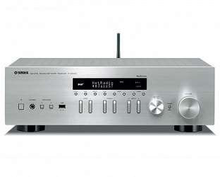 Yamaha R-N402D MusicCast (srebrny). Sieciowy amplituner stereo.