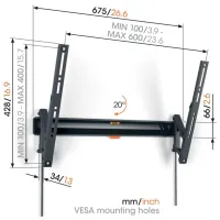 Vogels TVM 3613. Uchylny uchwyt do telewizora. - 2