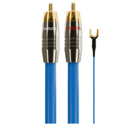 Melodika SBPH20 Sky Blue. Przewód gramofonowy RCA (2x2m).