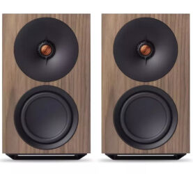 Cambridge Audio L/R M (orzech). Aktywne kolumny podstawkowe.