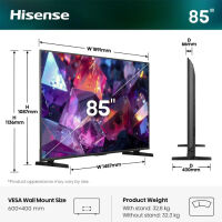 Hisense 4K 85E7S PRO. Telewizor QLED 85
