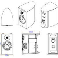 Taga Harmony Diamond B-60 v.3 (orzech afrykański - połysk). Kolumny podstawkowe. - 4