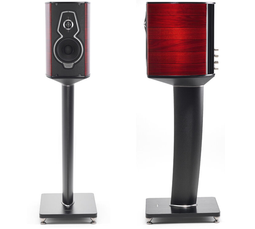 Sonus faber Guarneri Tradiotion (red). Kolumny podstawkowe.