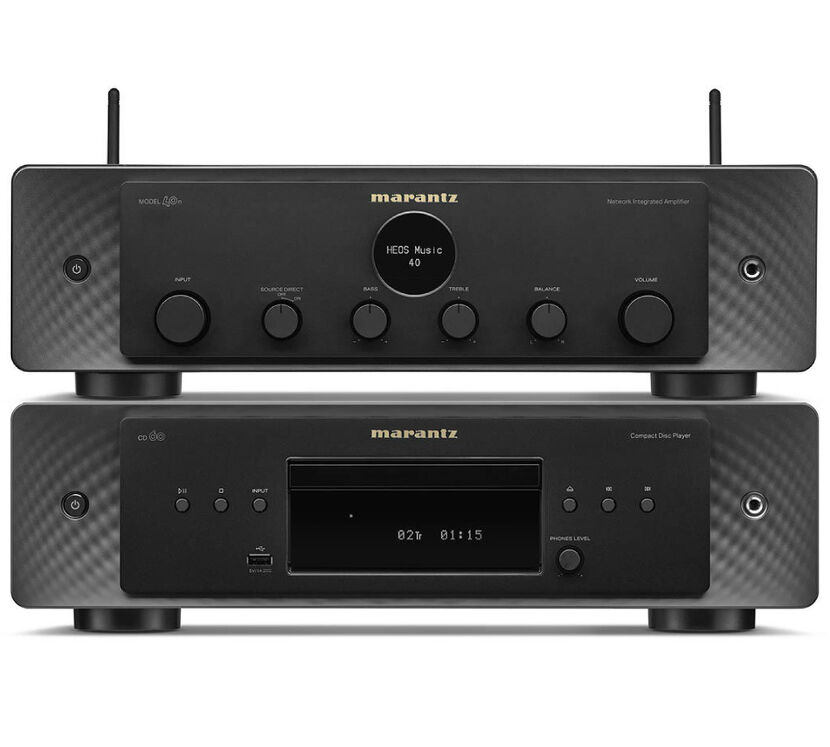 Marantz Model 40n, Marantz CD 60 (czarny). Zestaw wzmacniacz i odtwarzacz CD.