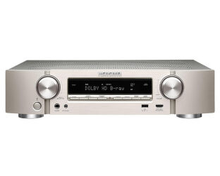 Marantz NR1510 (srebrno-złoty). Ultracienki amplituner kina domowego.