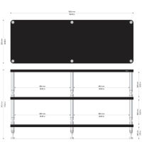 Solidsteel HW-3XL (czarny połysk). Stolik audio. - 2