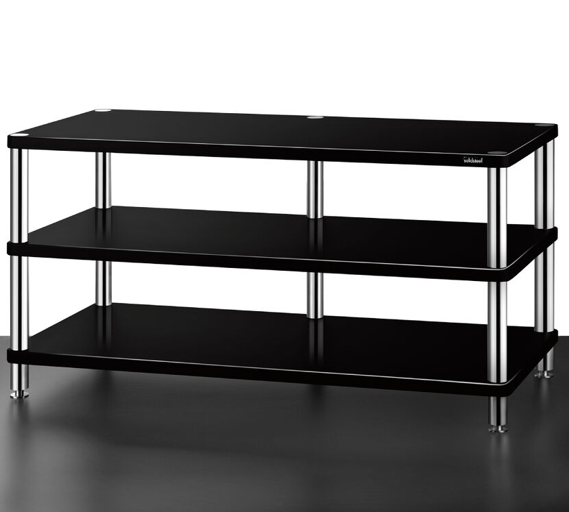 Solidsteel HW-3XL (czarny połysk). Stolik audio.