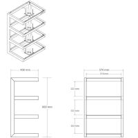 NorStone Esse HiFi (dąb). Stolik audio. - 3