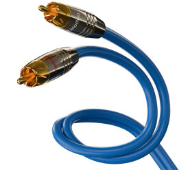 Melodika SB2R100 Sky Blue. Interkonekt audio RCA (2x10m).