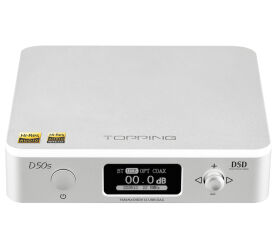 Topping D50S (srebrny). Przetwornik cyfrowo-analogowy z Bluetooth.