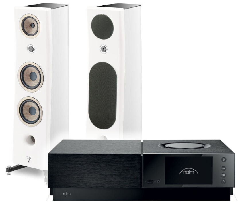 Focal Kanta N°2 (white hg - white mat), Naim Uniti Nova Power Edition. Zestaw stereo.
