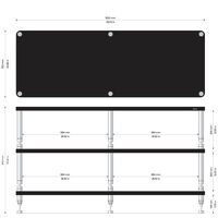 Solidsteel HW-3XL (biały połysk). Stolik audio. - 2
