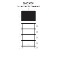 Solidsteel S3-5 (biały). Stolik audio. - 2
