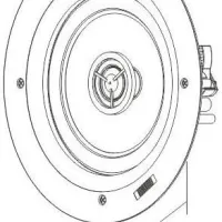 Taga Harmony TCW-480R SLIM. Instalacyjny głośnik sufitowy. - 5