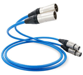 Melodika SB2X15 Sky Blue. Interkonekt audio 2xXLR (1,5m).