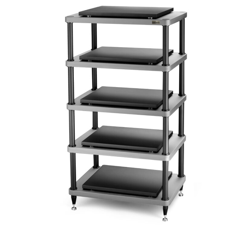 Solidsteel S5-5 30th Anniversary (srebrny). Stolik audio.