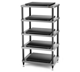 Solidsteel S5-5 30th Anniversary (srebrny). Stolik audio.