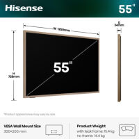 Hisense 4K 55S7S Canvas TV. Telewizor QLED 55