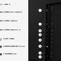 Hisense 4K 55S7S Canvas TV. Telewizor QLED 55