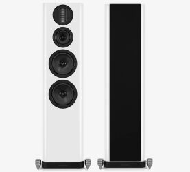 Wharfedale Aura 4 (biały połysk). Kolumny podłogowe.