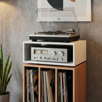 NorStone Stockholm 700 (biały/dąb). Stolik audio. - 4