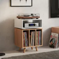 NorStone Stockholm 700 (biały/dąb). Stolik audio. - 3