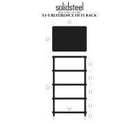 Solidsteel S3-5 (orzech). Stolik audio. - 2