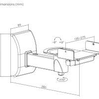 Essentials WB Swivel 15 (biały). Uniwersalny uchwyt głośnikowy. - 6