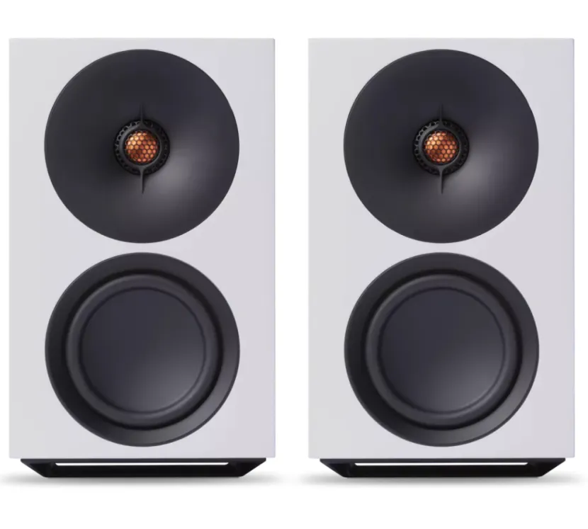 Cambridge Audio L/R M (biały). Aktywne kolumny podstawkowe.